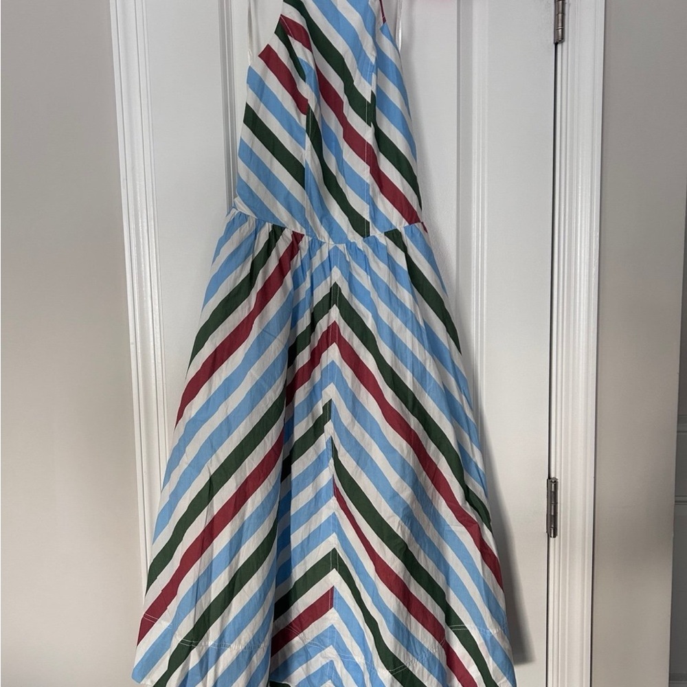 Anthropologie Blue, Green, and Red Striped Dress - Picture 4 of 8